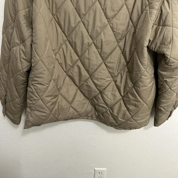 Zara Quilted Puffer Jacket in Taupe - Picture 8 of 10